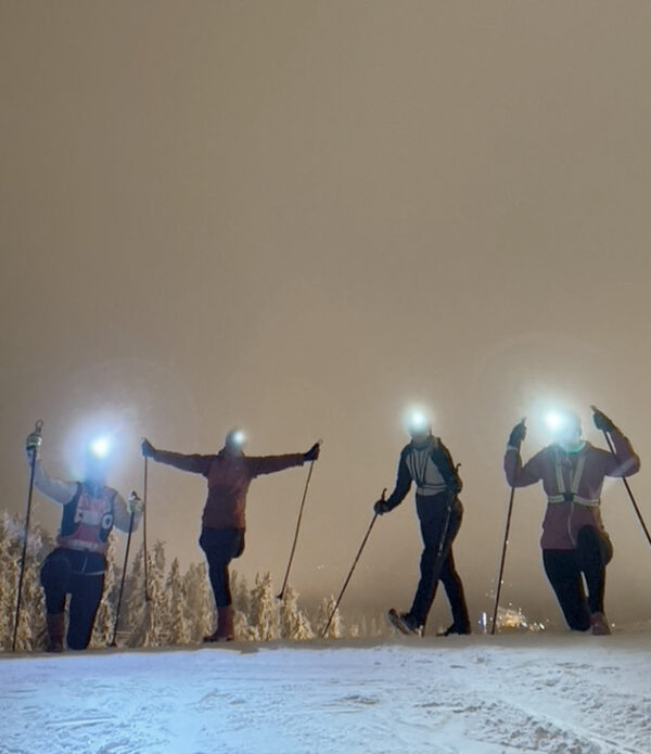Polkujuoksuvalmennus Vuokatissa talvella